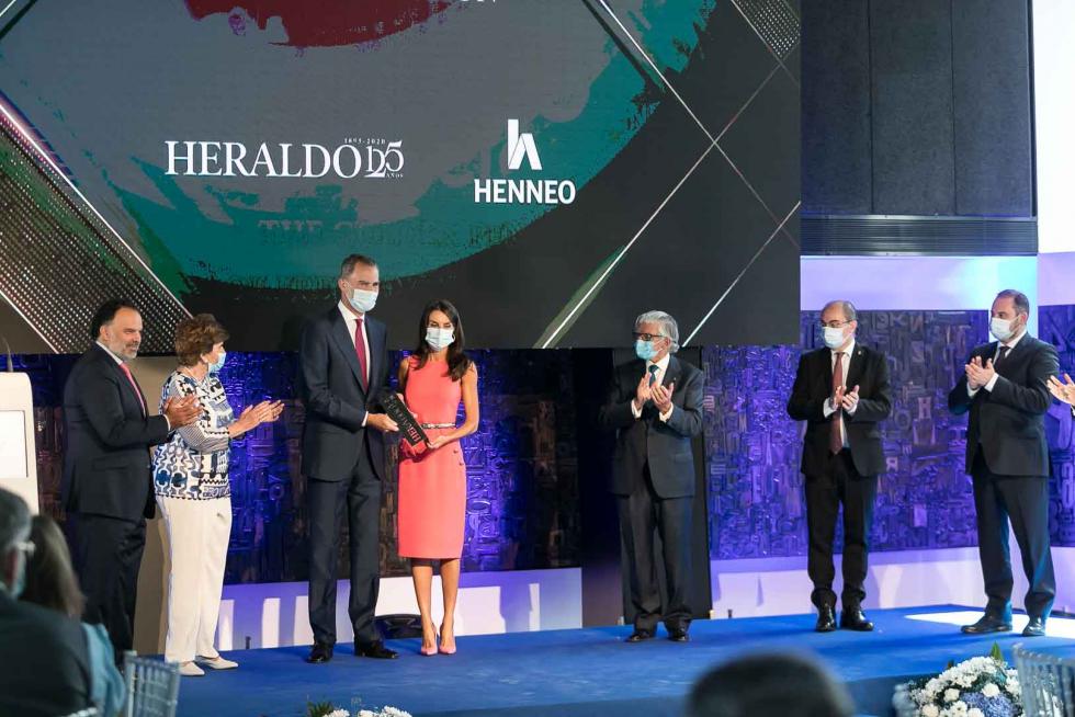 Sus Majestades destacan la defensa de la libertad y el compromiso  con los ciudadanos de HERALDO en su 125 aniversario