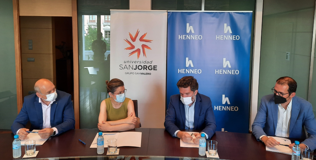 Henneo colaborará con la USJ en la formación de directivos y emprendedores de Aragón